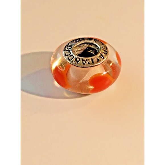 Pandora authentic Silver Murano Glass Captivating Red Hot Charm - Picture 3 of 6